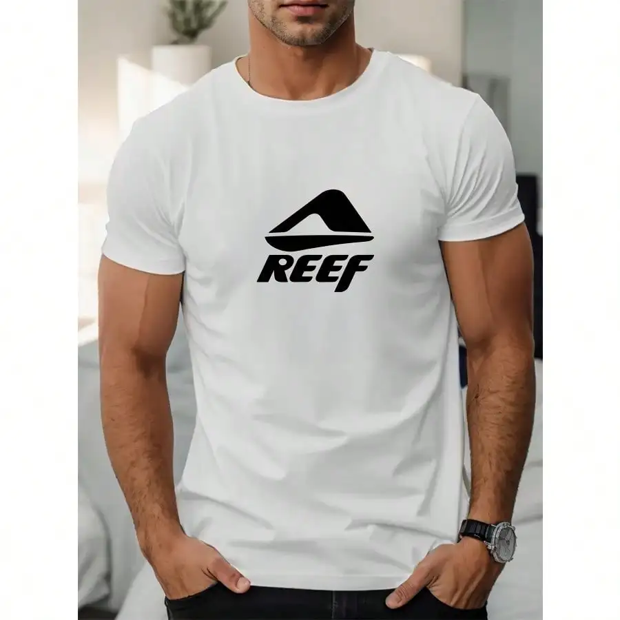 REEF Men's Royal Blue Summer Casual T-Shirt - 100% Cotton, Crew Neck, Short Sleeve With Stylish Logo Perfect For Casual Attire
REEF Men's Royal Blue Summer Casual T-Shirt - 100% Cotton, Crew Neck, Short Sleeve With Stylish Logo Perfect For Casual Attire
