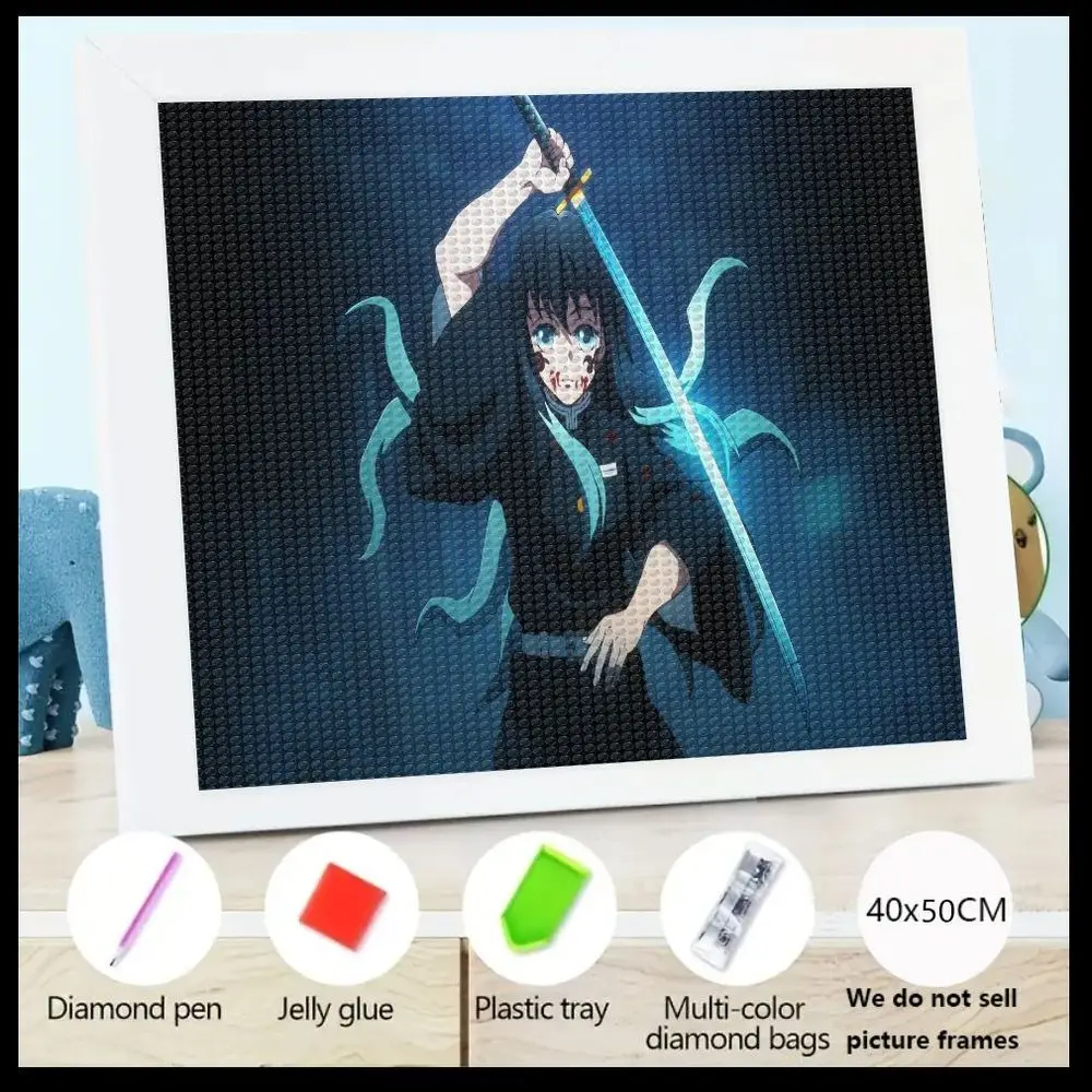 1 шт. 5D алмазная живопись аниме-персонаж комплект 40x50 см с длинными черными волосами в черном наряде, удерживающий светящийся синий меч - В комплект входит D
1 шт. 5D алмазная живопись аниме-персонаж комплект 40x50 см с длинными черными волосами в черном наряде, удерживающий светящийся синий меч - В комплект входит D