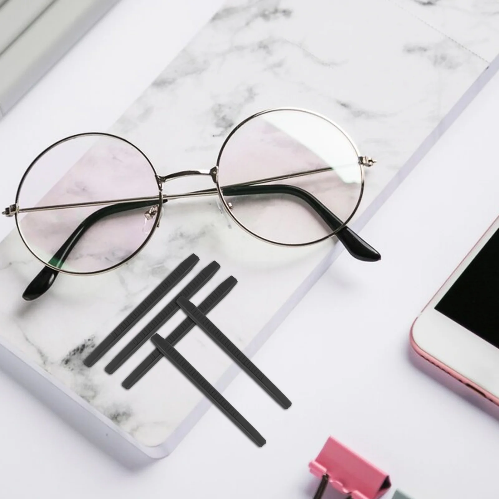 Anti-Slip Eyeglass Ear Grips 4 Pairs Non-Slip Glasses Ear Hooks For Sports Running Workout Eyeglass Accessories
Anti-Slip Eyeglass Ear Grips 4 Pairs Non-Slip Glasses Ear Hooks For Sports Running Workout Eyeglass Accessories