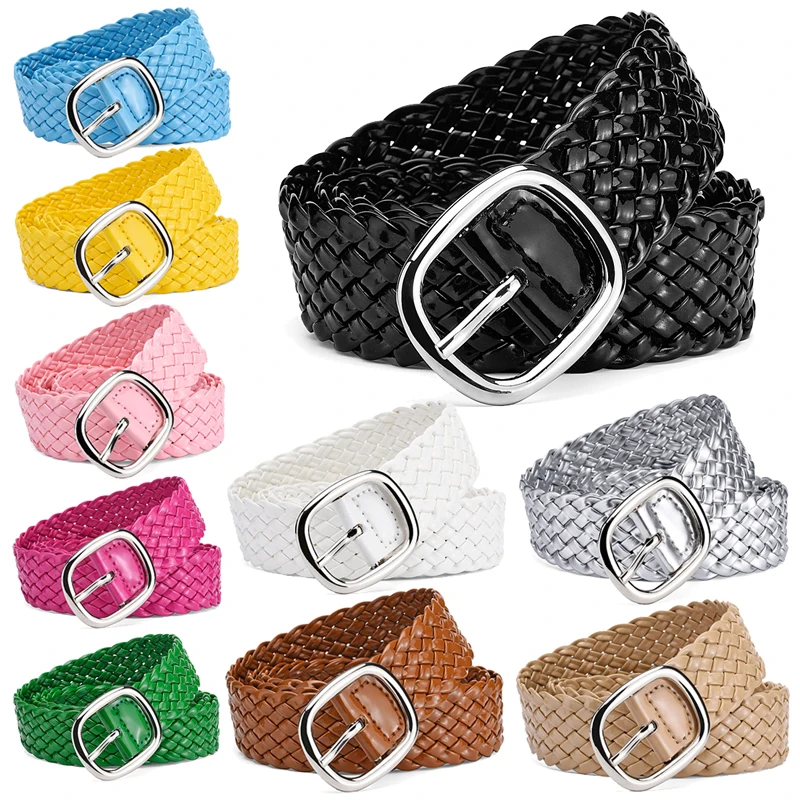 New Fashion Women's Belt Braided Bright Colors Belts for Dress Jeans Pants Ladies Waistbelt Ornament PU No Holes Belt Female 
New Fashion Women's Belt Braided Bright Colors Belts for Dress Jeans Pants Ladies Waistbelt Ornament PU No Holes Belt Female