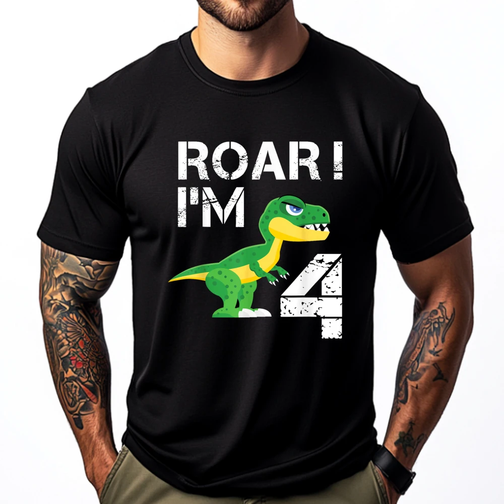 Roar Im 4 Shirt 4 Year Old Birthday Dinosaur Shirts Mens Clothing Plus Size Camisas De Hombre
Roar Im 4 Shirt 4 Year Old Birthday Dinosaur Shirts Mens Clothing Plus Size Camisas De Hombre