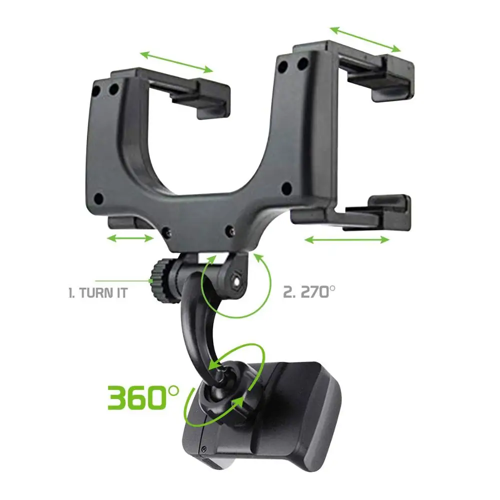 Telescopic Adjustable Foldable Car Mount Stable Secure GPS Navigation Bracket 360 Degree Rotating Rearview Mirror Phone Holder
Telescopic Adjustable Foldable Car Mount Stable Secure GPS Navigation Bracket 360 Degree Rotating Rearview Mirror Phone Holder