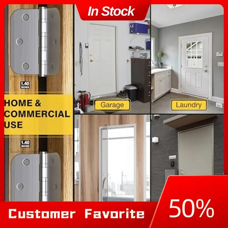 AT03 Top Ball Bearing Door Hinges, 3.5 Inches Door Hinges, 5/8Inch Radius Corner Stainless Steel Hinges, Smooth And Quiet Silver
AT03 Top Ball Bearing Door Hinges, 3.5 Inches Door Hinges, 5/8Inch Radius Corner Stainless Steel Hinges, Smooth And Quiet Silver