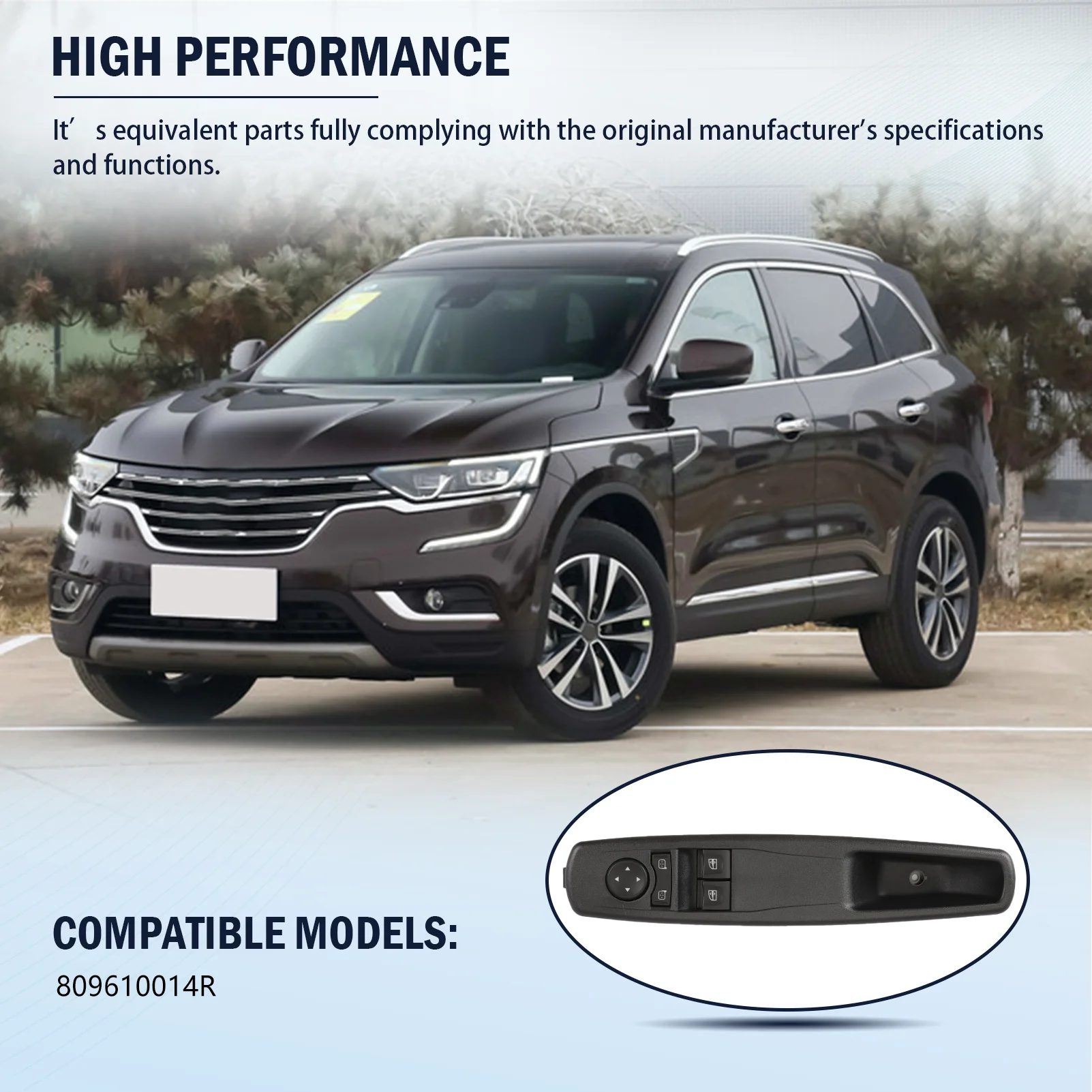 Передняя левая главная кнопка включения управления стеклоподъемником 809610014R для моделей Renault GRAND SCENIC III 80961-0014R 
Передняя левая главная кнопка включения управления стеклоподъемником 809610014R для моделей Renault GRAND SCENIC III 80961-0014R