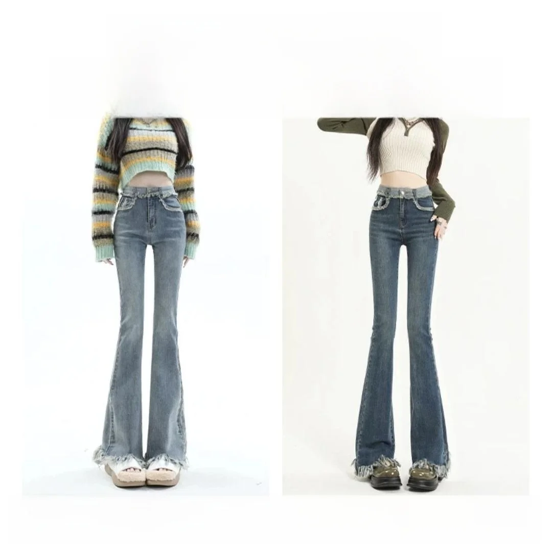 High Waist Fringed Bell Bottom Jeans Women's Slimming Floor Length 2026 Summer New Style Elastic Bell Pants Casual Cotton Pol...
High Waist Fringed Bell Bottom Jeans Women's Slimming Floor Length 2026 Summer New Style Elastic Bell Pants Casual Cotton Pol...
