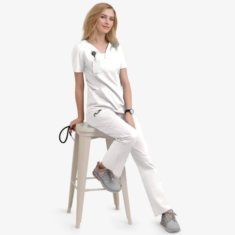 Short Sleeved Women's Nursing Gown Set For Operating Room, Elastic Speed Dry Cleaning, Hand Clothes, Surgical Gowns, Doctor's
Short Sleeved Women's Nursing Gown Set For Operating Room, Elastic Speed Dry Cleaning, Hand Clothes, Surgical Gowns, Doctor's