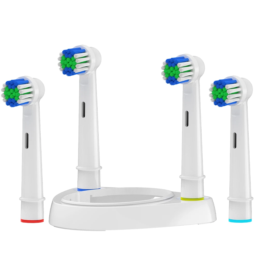 Replacement Brush Heads with Toothbrush Head Holder Stand Compatible with Oral B Electric Toothbrushes, for 1000/2000/3000/4000
Replacement Brush Heads with Toothbrush Head Holder Stand Compatible with Oral B Electric Toothbrushes, for 1000/2000/3000/4000