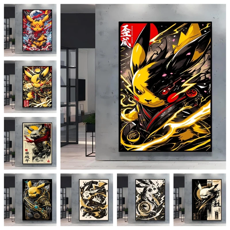 Japanese Classic Anime Pokemon Pikachu Poster Canvas Painting Cartoon Character Bright and Long - Lasting Colors Home Decor Gift
Japanese Classic Anime Pokemon Pikachu Poster Canvas Painting Cartoon Character Bright and Long - Lasting Colors Home Decor Gift