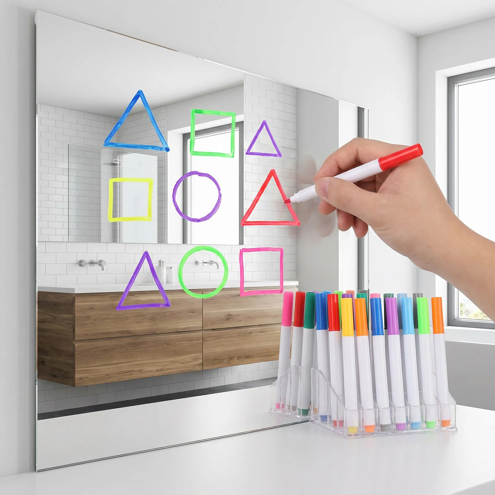 24Pcs Quick-Dry Fluorescent Whiteboard Pens Premium Odorless Eco-Friendly Erasable Liquid Chalk Markers for Glass Blackboard
24Pcs Quick-Dry Fluorescent Whiteboard Pens Premium Odorless Eco-Friendly Erasable Liquid Chalk Markers for Glass Blackboard