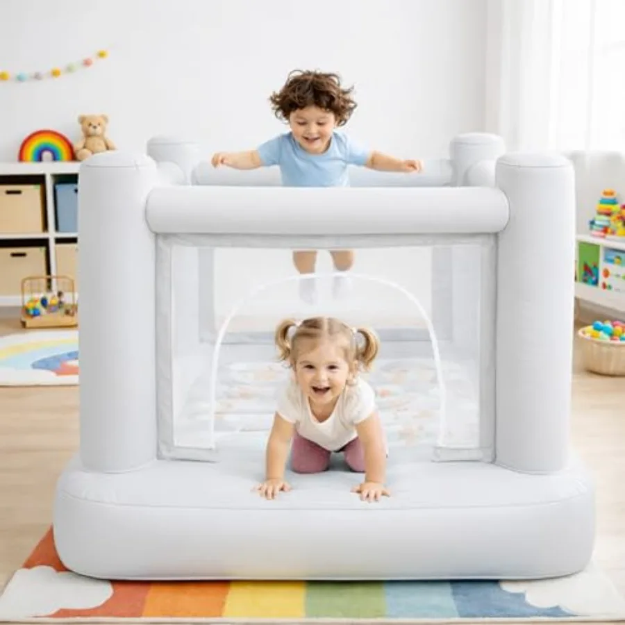 Mini Bounce House for 3-6, Indoor or Outdoor Playhouse, Commercial PVC Material, Blue and Yellow, Includes Electric Pump
Mini Bounce House for 3-6, Indoor or Outdoor Playhouse, Commercial PVC Material, Blue and Yellow, Includes Electric Pump