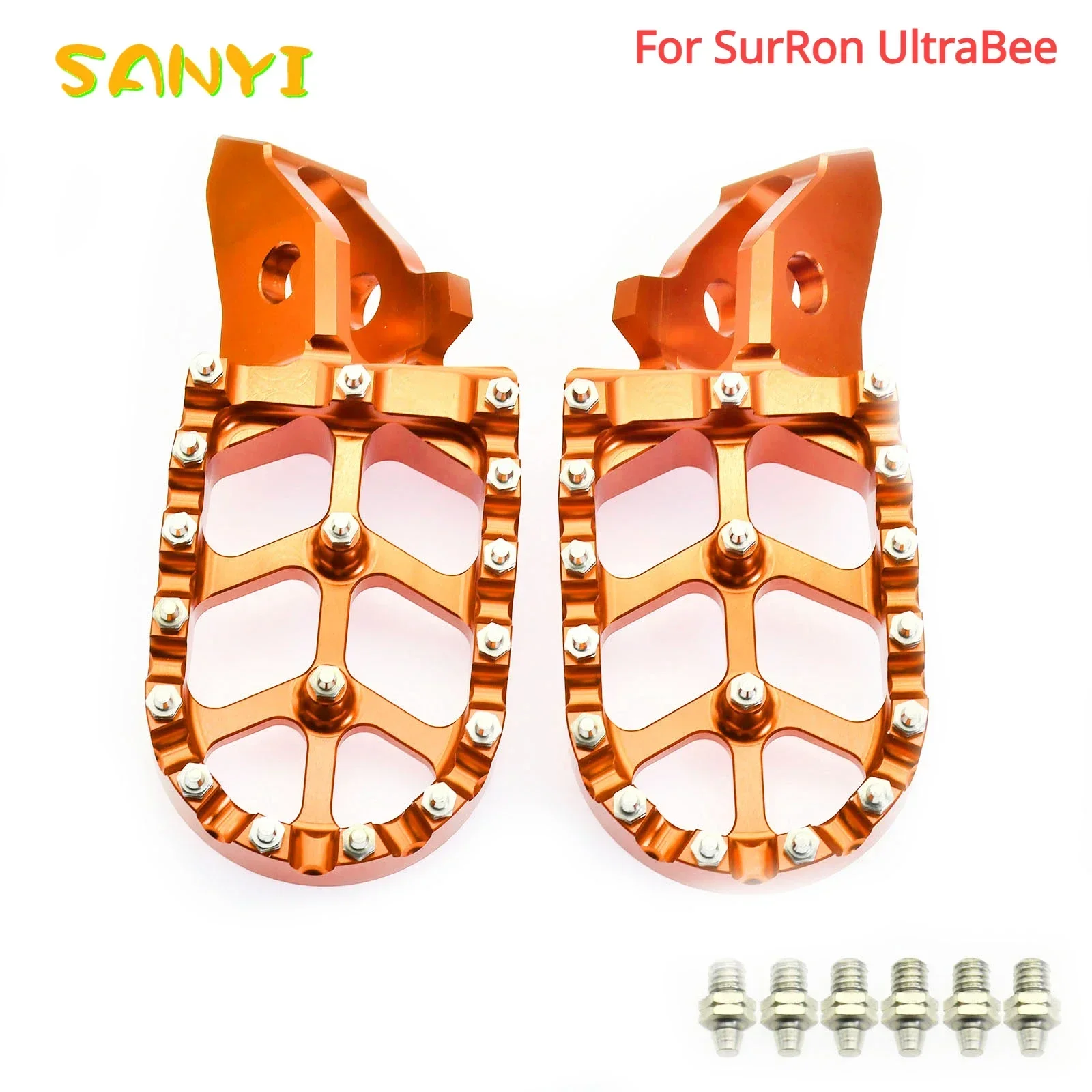 NEW Motorcycle CNC FootRest Footpegs Foot Pegs Pedals For Sur-Ron Surron UltraBee Off-Road Electric Vehicle Dirt Bike Parts Part
NEW Motorcycle CNC FootRest Footpegs Foot Pegs Pedals For Sur-Ron Surron UltraBee Off-Road Electric Vehicle Dirt Bike Parts Part