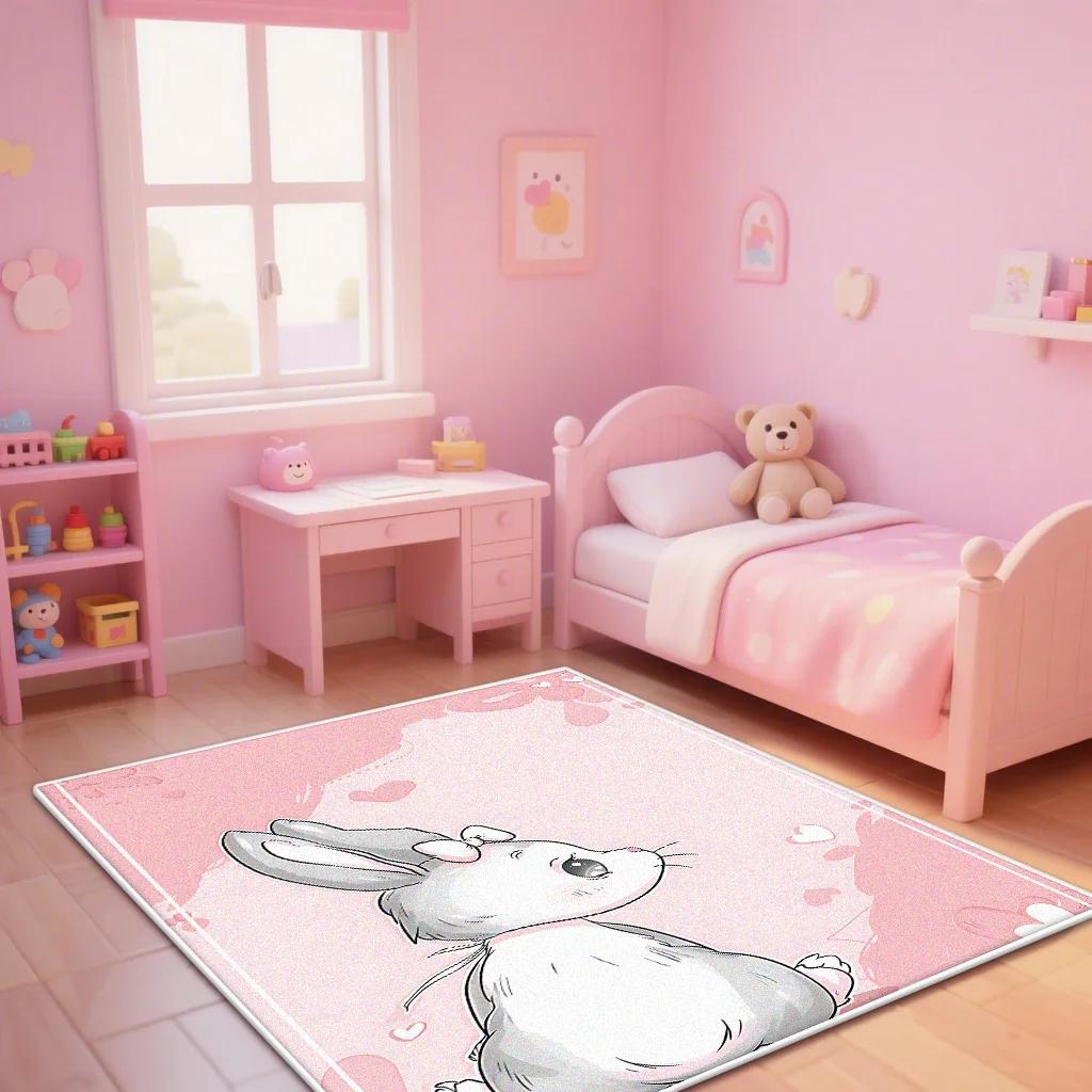 Cartoon Pink Girl Room Carpet Washable Carpets for Living Room Cute Rabbit Non-slip Lounge Rug Bedroom Kawaii Room Decor Mat
Cartoon Pink Girl Room Carpet Washable Carpets for Living Room Cute Rabbit Non-slip Lounge Rug Bedroom Kawaii Room Decor Mat