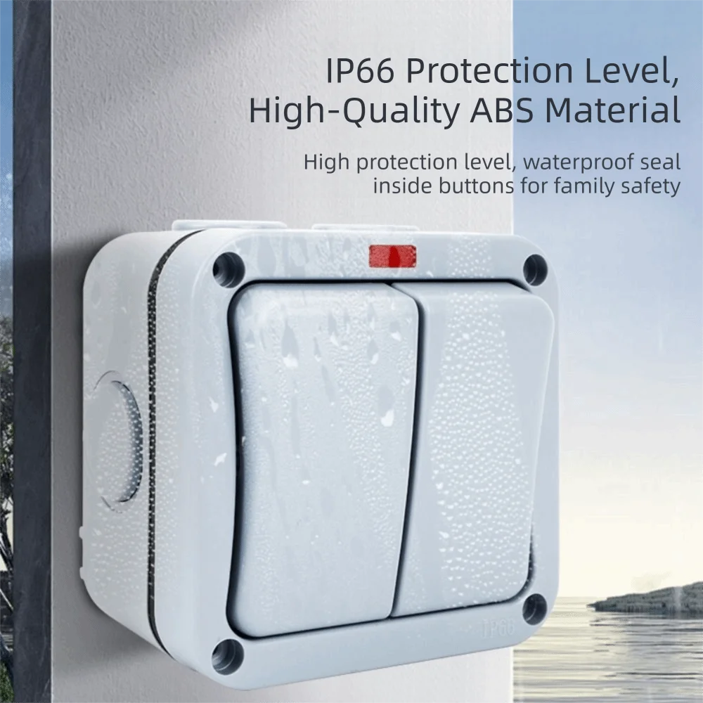 IP66 Waterproof IP66 Waterproof Garden Wall Switch Heat Resistant Dust-proof Dust-proof Power Switch Box Push Button
IP66 Waterproof IP66 Waterproof Garden Wall Switch Heat Resistant Dust-proof Dust-proof Power Switch Box Push Button