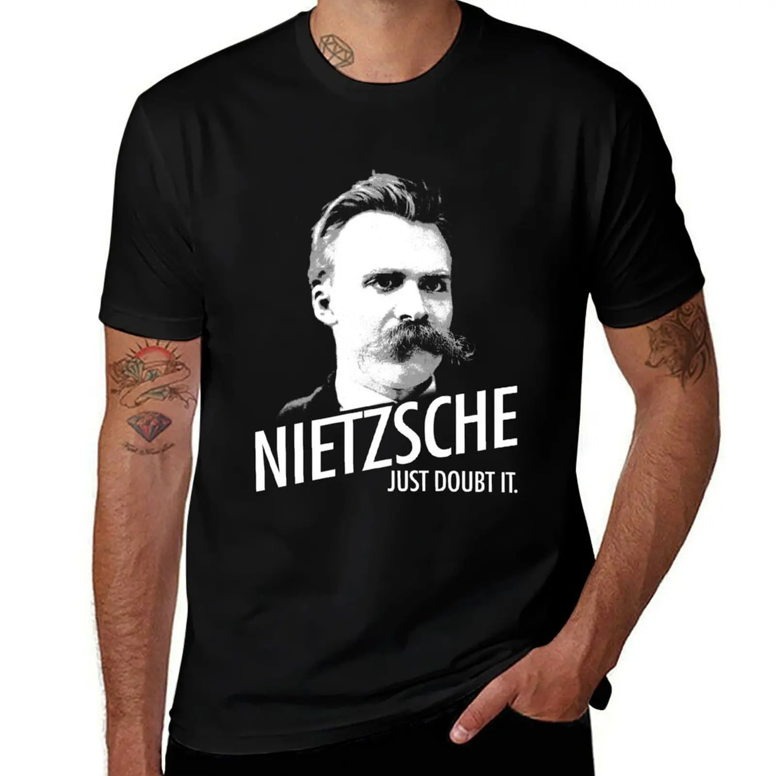 Nietzsche JUST DOUBT IT. T-Shirt korean fashion customs design your own Clothing anime shirts men
Nietzsche JUST DOUBT IT. T-Shirt korean fashion customs design your own Clothing anime shirts men