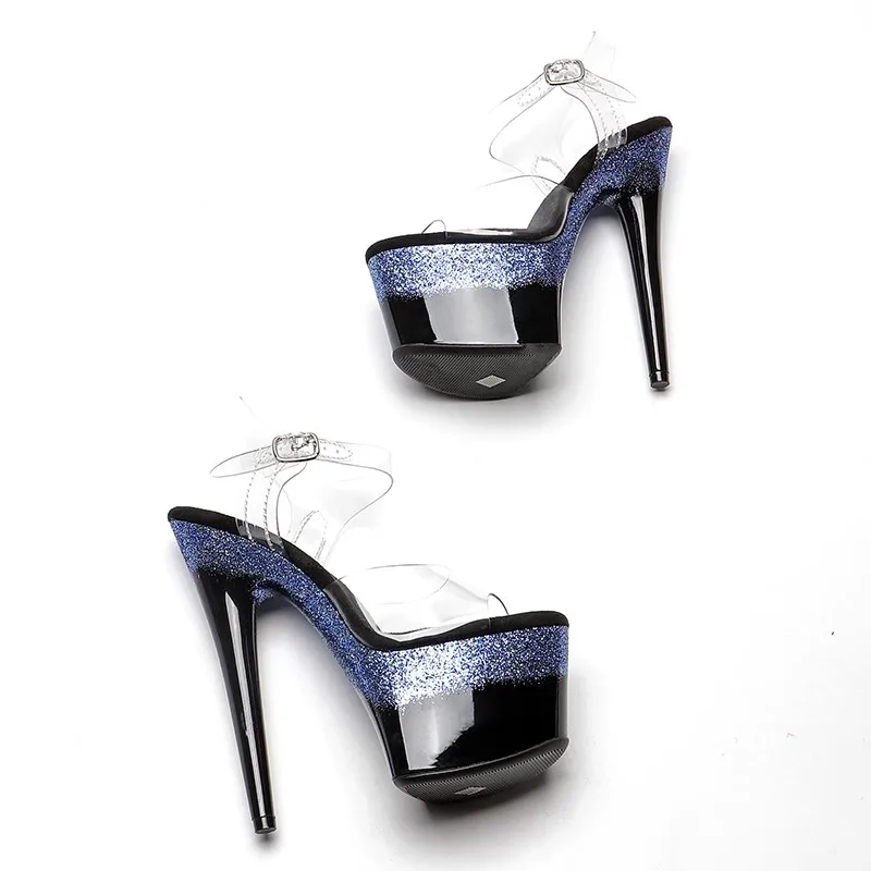 LAIJIANJINXIA New 17CM/7Inch PVC Upper Sexy Exotic Women Sandals Platform Fashion High Heels Pole Dancing Shoes 0108
LAIJIANJINXIA New 17CM/7Inch PVC Upper Sexy Exotic Women Sandals Platform Fashion High Heels Pole Dancing Shoes 0108