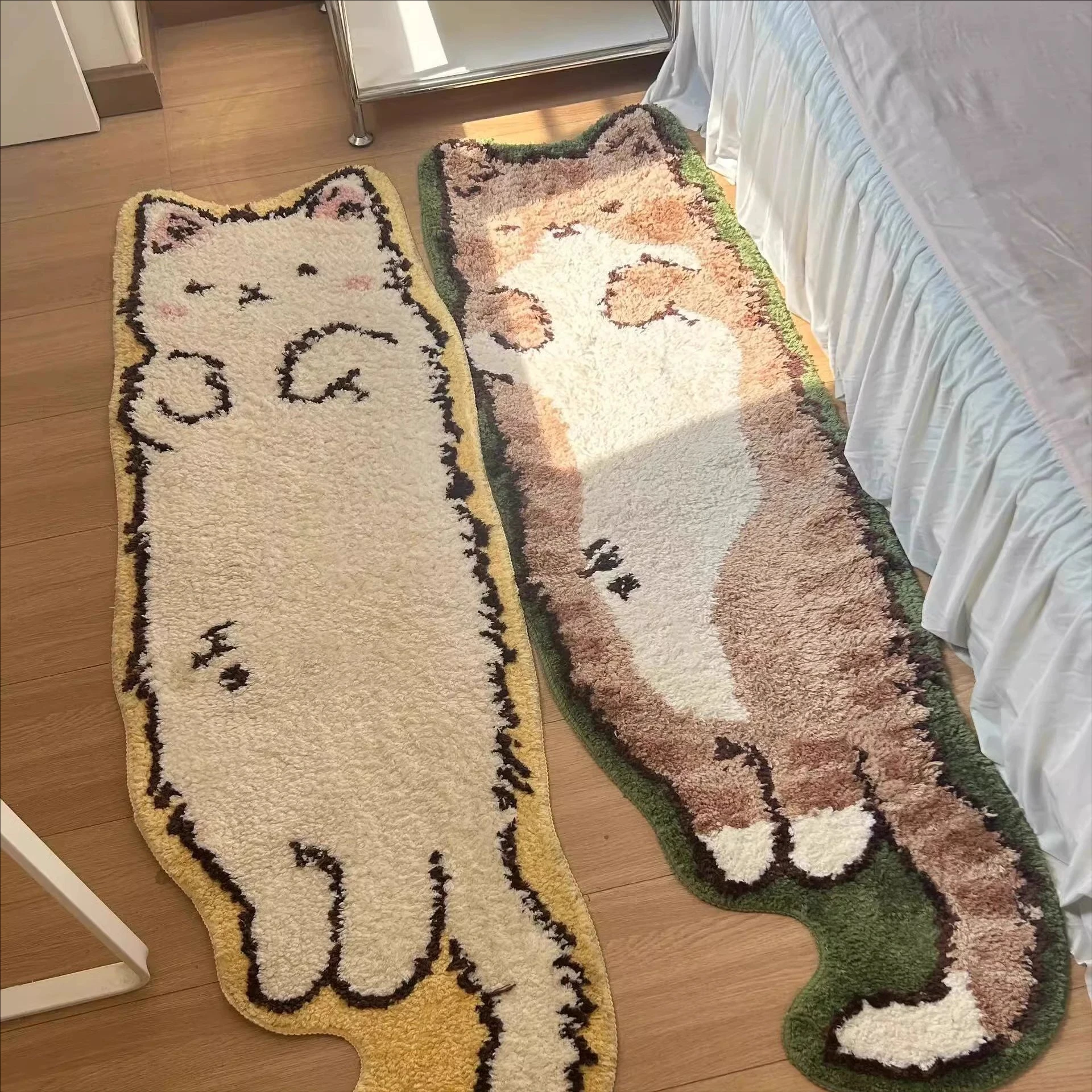 Cute Cat Tufted Flocking Bedside Long Carpet Cartoon Soft Anti-Slip Foot Rug for Bedroom Water Absorbing Doormat Home Floor Mat
Cute Cat Tufted Flocking Bedside Long Carpet Cartoon Soft Anti-Slip Foot Rug for Bedroom Water Absorbing Doormat Home Floor Mat