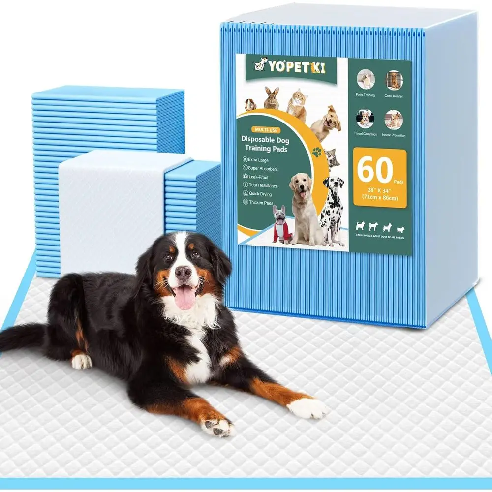 60 Count Extra Large Dog Pee Pads 28 x 34, Super Absorbent X-Large Puppy Pads Disposable Dogs Training Pads, Quick Drying Leak-P
60 Count Extra Large Dog Pee Pads 28 x 34, Super Absorbent X-Large Puppy Pads Disposable Dogs Training Pads, Quick Drying Leak-P