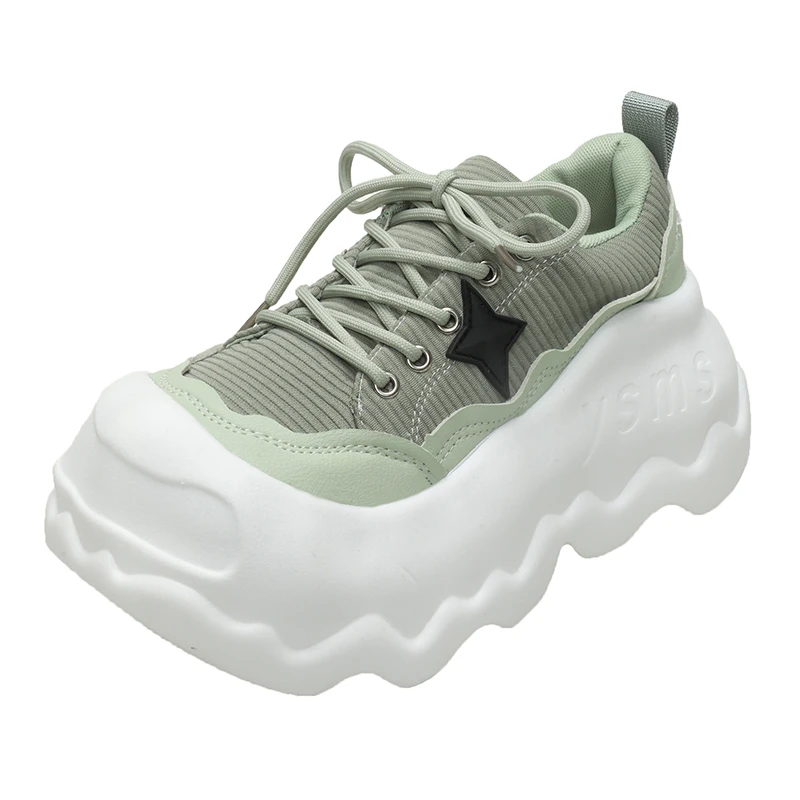 8CM Women's Vulcanized Shoes New Luxury Designer Lace Up Platform Sports Outdoor Comfortable Casual Walking Shoes Women's Shoes
8CM Women's Vulcanized Shoes New Luxury Designer Lace Up Platform Sports Outdoor Comfortable Casual Walking Shoes Women's Shoes