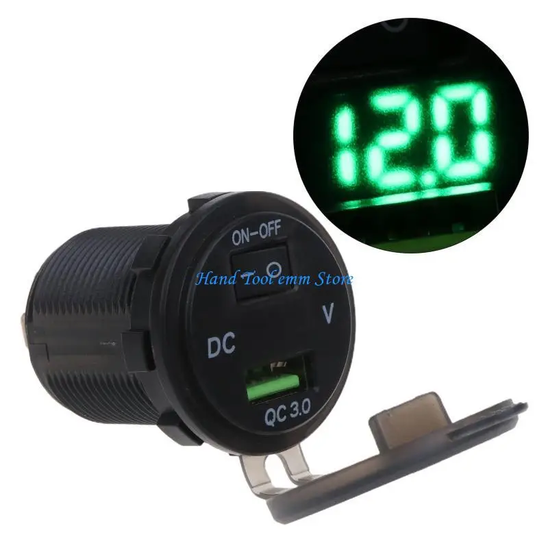 H37F 12v QC3.0 Car Socket 18W USB Port for Car Boat Marine Bus Truck Fast Car Adapter Socket 12V-24V USB Outlet
H37F 12v QC3.0 Car Socket 18W USB Port for Car Boat Marine Bus Truck Fast Car Adapter Socket 12V-24V USB Outlet
