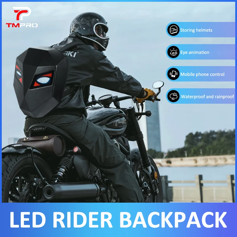 LED Backpack For woman Hard Shell LED Motorcycle Cycling Helmet Backpack for Man Business Travel Waterproof Laptop Backpack
LED Backpack For woman Hard Shell LED Motorcycle Cycling Helmet Backpack for Man Business Travel Waterproof Laptop Backpack