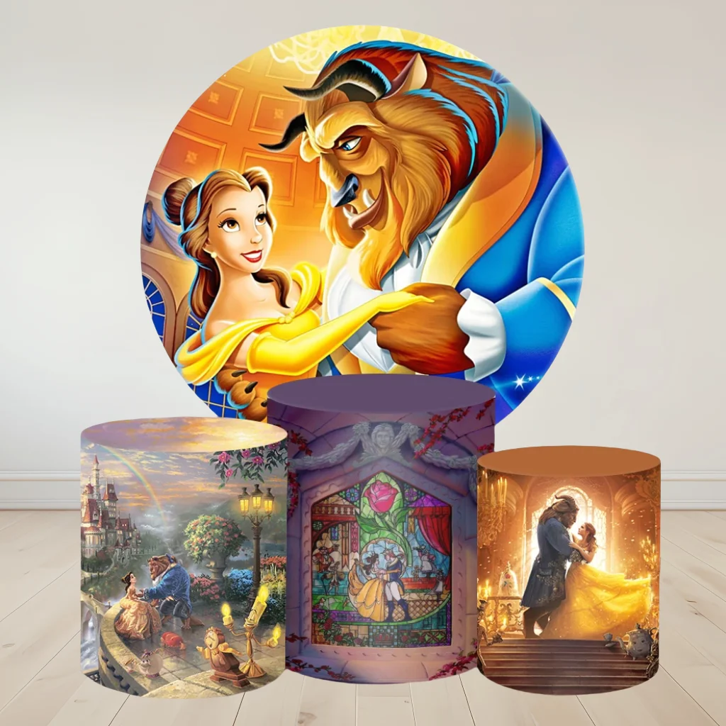 Hasbro Beauty and the Beast Cylinder Cover Round Photo Backdrop Event Birthday Party Plinth Dessert Table Photography Background
Hasbro Beauty and the Beast Cylinder Cover Round Photo Backdrop Event Birthday Party Plinth Dessert Table Photography Background