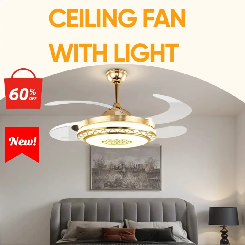 Remote Control Ceiling Fan Light Invisible Blades Silent DC Motor Living Room Led Lighting Home Bedroom Ventilador Techo Lamps
Remote Control Ceiling Fan Light Invisible Blades Silent DC Motor Living Room Led Lighting Home Bedroom Ventilador Techo Lamps