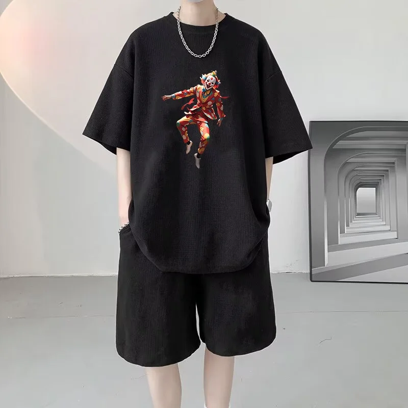 2024 Men's Casual Sportswear Set Short Sleeve T-Shirt And Shorts Versatile Large Size Polyester Fiber Summer Fashion Brand
2024 Men's Casual Sportswear Set Short Sleeve T-Shirt And Shorts Versatile Large Size Polyester Fiber Summer Fashion Brand