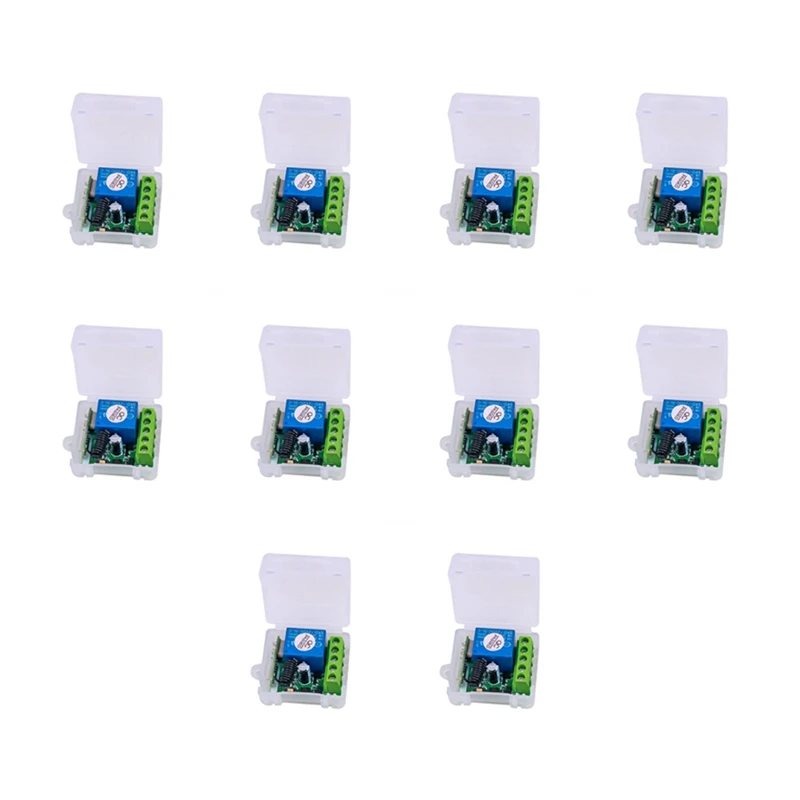 2025 New-10X DC 12V 1CH RF Relay Receiver 433Mhz Universal Wireless Remote Control Switch 433 Mhz Transmitter Button Module DIY
2025 New-10X DC 12V 1CH RF Relay Receiver 433Mhz Universal Wireless Remote Control Switch 433 Mhz Transmitter Button Module DIY