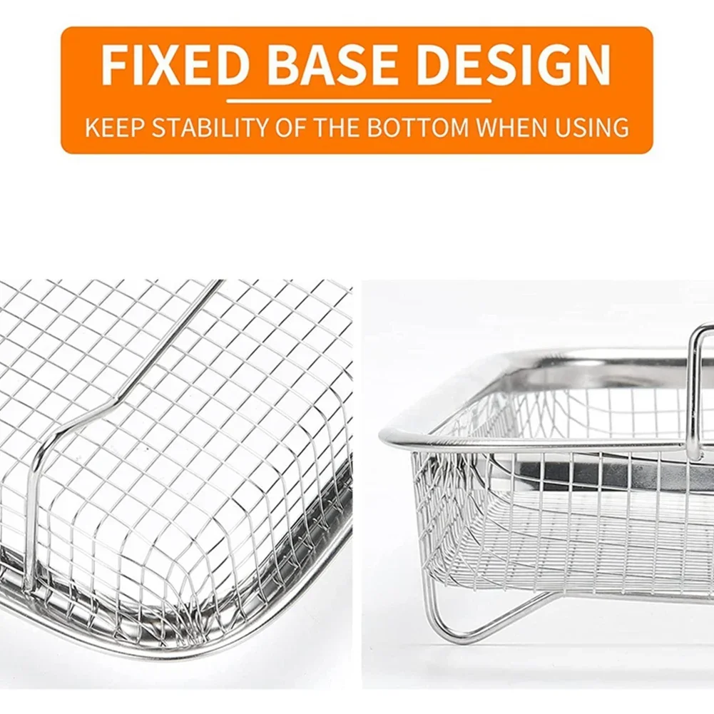 1Pcs Air Fryer Basket for Oven, Stainless Steel Grill Basket, Non-Stick Mesh Basket, Air Fryer Tray Wire Rack Basket Crepe maker
1Pcs Air Fryer Basket for Oven, Stainless Steel Grill Basket, Non-Stick Mesh Basket, Air Fryer Tray Wire Rack Basket Crepe maker