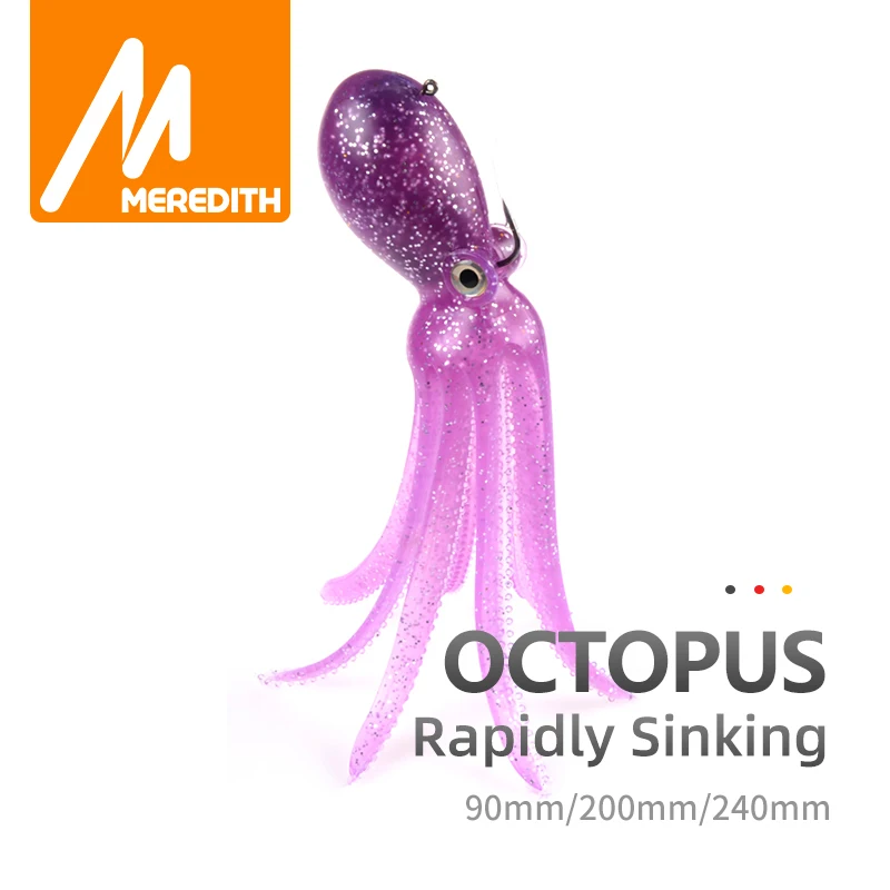 MEREDITH Octopus Sinking Fishing Lures, Artificial Silicone Soft Baits, Long Tail, Bass, Trout, Shad, 200mm, 240mm
MEREDITH Octopus Sinking Fishing Lures, Artificial Silicone Soft Baits, Long Tail, Bass, Trout, Shad, 200mm, 240mm