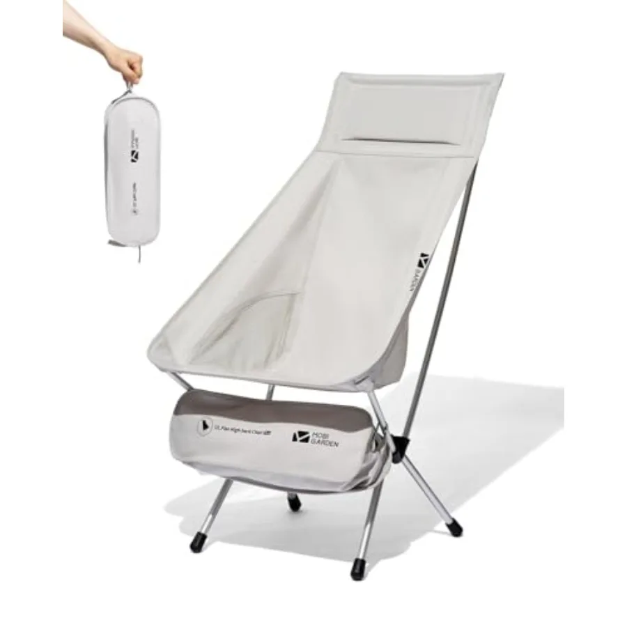 High Back Camping Chair, Ultralight Hiking Chair with 7075 Aluminum Frame, Portable Lawn Chair with Breathable Mesh Sides and A
High Back Camping Chair, Ultralight Hiking Chair with 7075 Aluminum Frame, Portable Lawn Chair with Breathable Mesh Sides and A