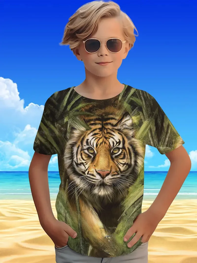 Summer Kids Boys Clothes 3d Cat Print Tee Shirt Short Sleeve Children's Clothing Fashion T Shirt For Boys Top Tee
Summer Kids Boys Clothes 3d Cat Print Tee Shirt Short Sleeve Children's Clothing Fashion T Shirt For Boys Top Tee