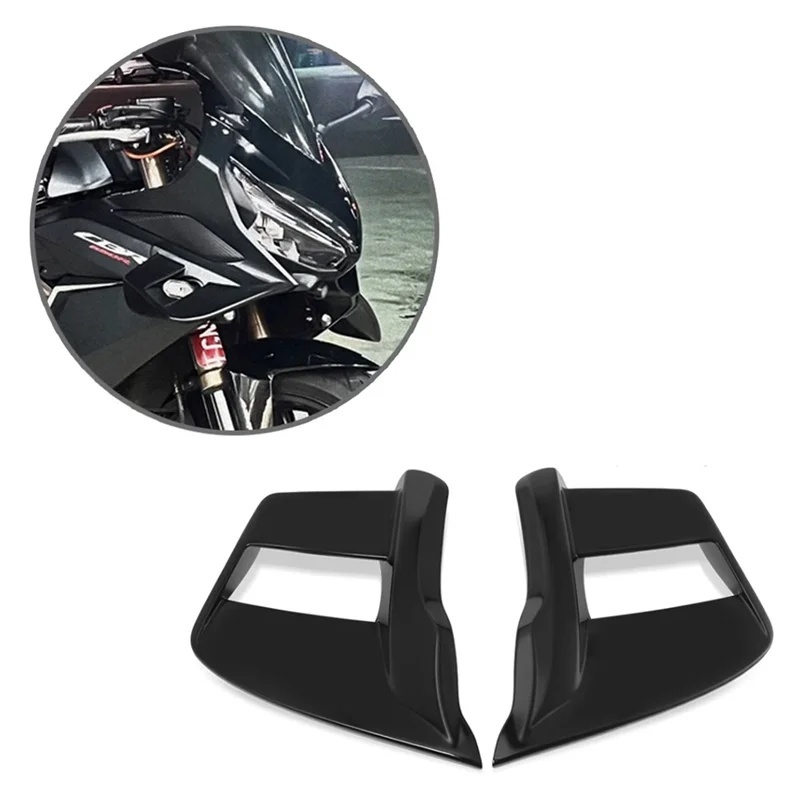 Передний спойлер Winglet, аксессуары для мотоциклов для Honda CBR650R 2019-2023, передний спойлер с клювом, дефлектор прижимной силы 
Передний спойлер Winglet, аксессуары для мотоциклов для Honda CBR650R 2019-2023, передний спойлер с клювом, дефлектор прижимной силы