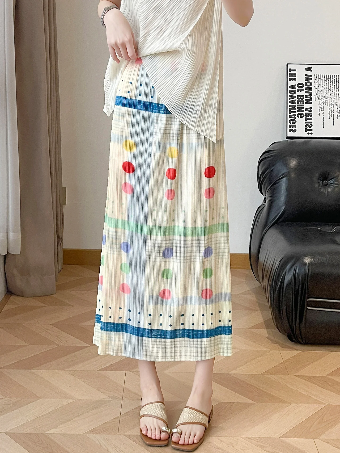 Summer New High Waist Half Skirt Women's Pleated Polka Dot Slimming A-Line Gown Casual Skin-Friendly Breathable Poly...
Summer New High Waist Half Skirt Women's Pleated Polka Dot Slimming A-Line Gown Casual Skin-Friendly Breathable Poly...