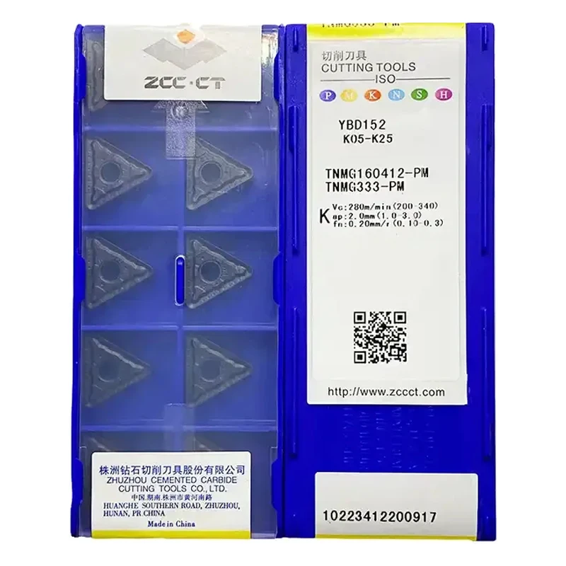 Original ZCCCT TNMG160412-PM YBC251 YBC252 YBC351 YBD102 YBD152 carbide insert for CNC cutting Tools
Original ZCCCT TNMG160412-PM YBC251 YBC252 YBC351 YBD102 YBD152 carbide insert for CNC cutting Tools