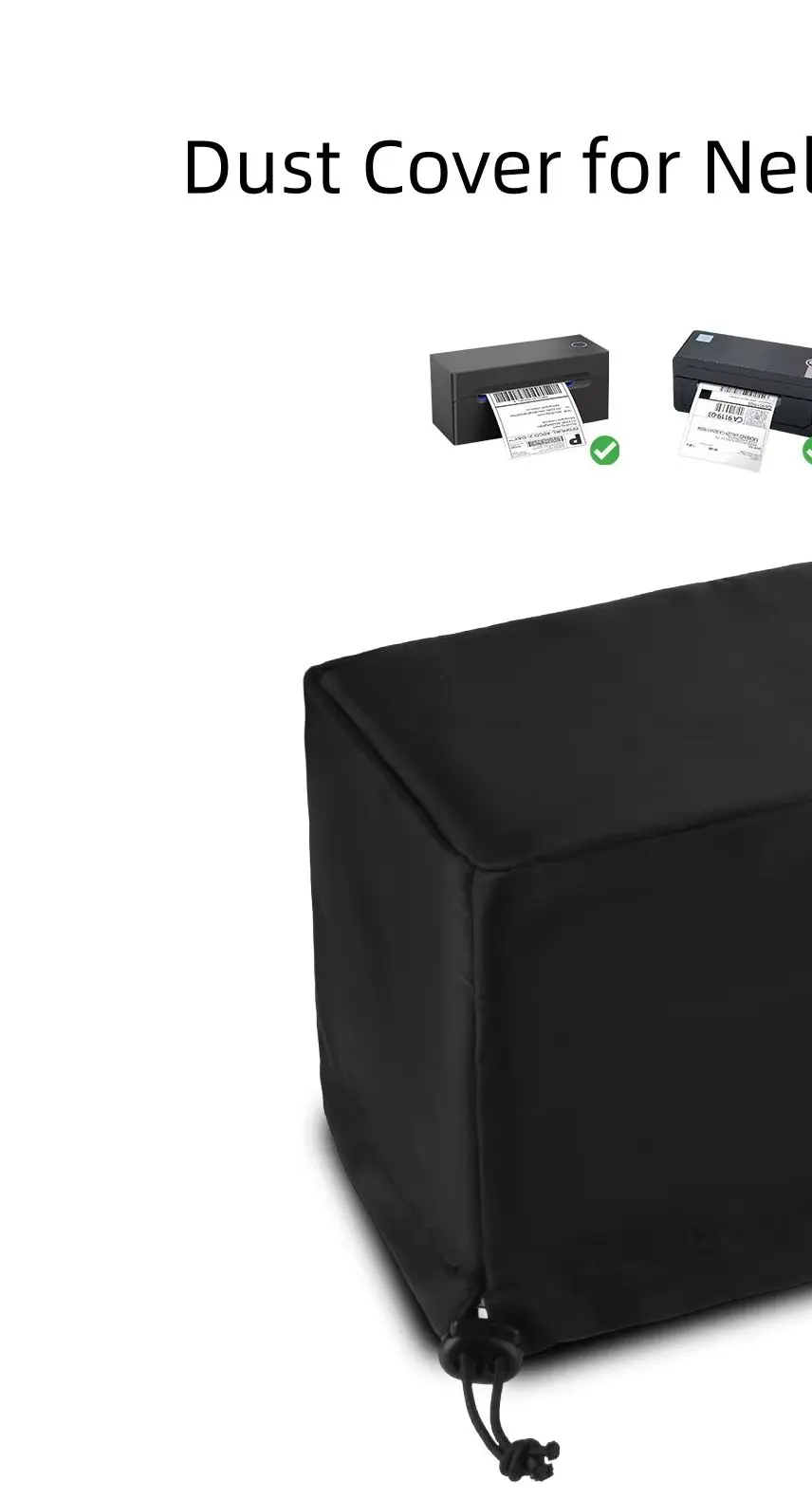 For Nelko Desktop Label Printer Dust Cover Elastic Drawstring Protective Cover for Compact Labelers