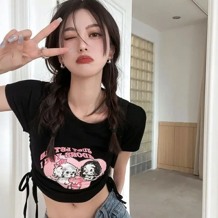 Футболки с коротким рукавом, женские корейские эстетические винтажные футболки с принтом, свободные хлопковые топы, летние повседневные дышащие мягкие модные молодежные футболки
Футболки с коротким рукавом, женские корейские эстетические винтажные футболки с принтом, свободные хлопковые топы, летние повседневные дышащие мягкие модные молодежные футболки