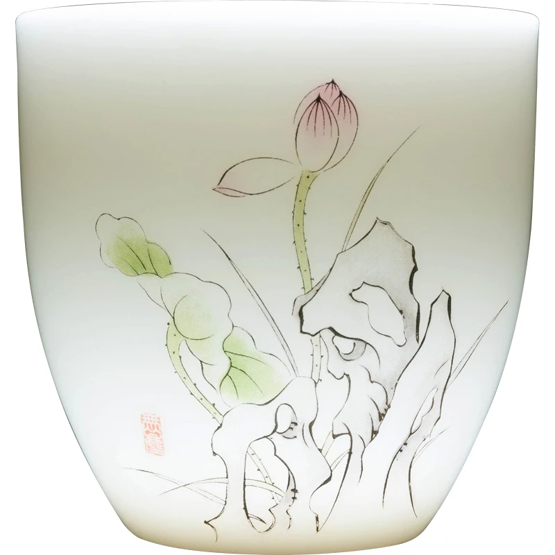 White Porcelain Painted Tea Cup Six Degrees Cup Small Tea Cup Bamboo-Hat Type Cup Kung Fu Tea Set Master Cup Individual Single
White Porcelain Painted Tea Cup Six Degrees Cup Small Tea Cup Bamboo-Hat Type Cup Kung Fu Tea Set Master Cup Individual Single