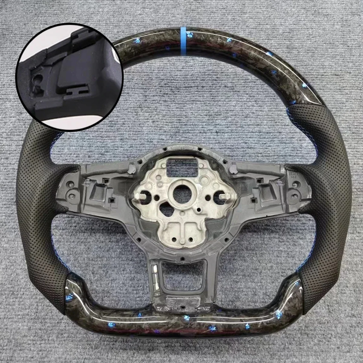 For Volkswagen Golf 7 7.5 GTI GTD GTE R 2013-2020 Blue Car Forged Genuine Carbon Fiber Steering Wheel Upgrade And Modification
For Volkswagen Golf 7 7.5 GTI GTD GTE R 2013-2020 Blue Car Forged Genuine Carbon Fiber Steering Wheel Upgrade And Modification