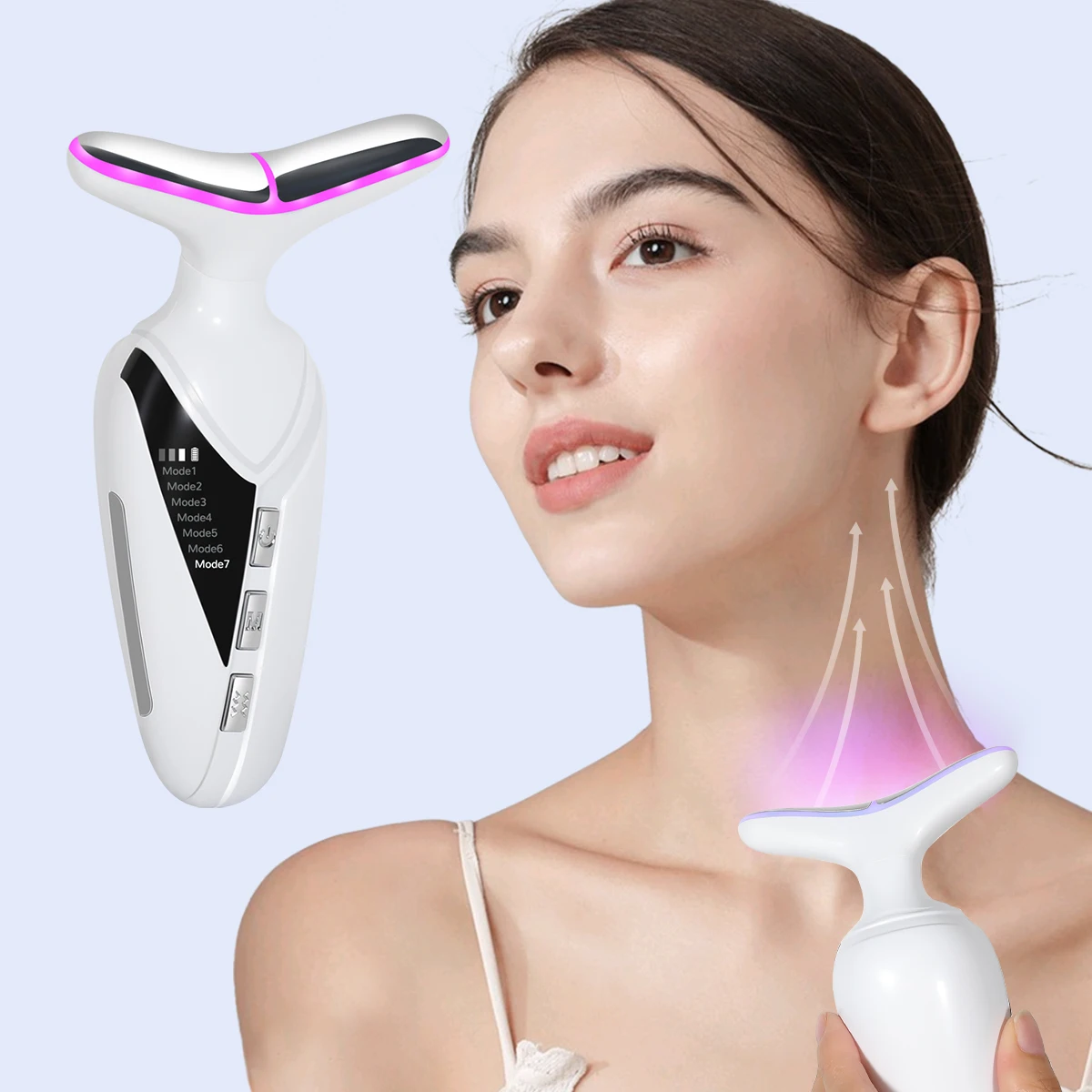1PC Neck beauty instrument, face and neck massager, suitable for women's home skin care
1PC Neck beauty instrument, face and neck massager, suitable for women's home skin care