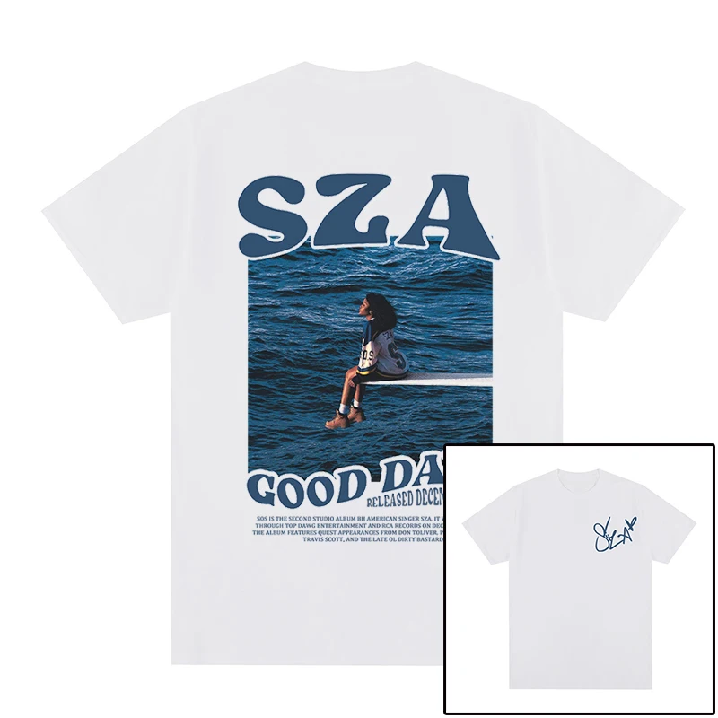 Shisha SZA Short-sleeved T-shirt Hip-hop Song R & B Trendy Brand SOS Men and Women Graffiti Men's and Women's Loose Street
Shisha SZA Short-sleeved T-shirt Hip-hop Song R & B Trendy Brand SOS Men and Women Graffiti Men's and Women's Loose Street