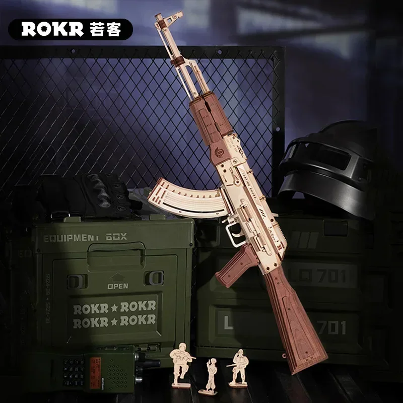 Automatic Rifle AK47 3D Wooden Gun Funny DIY Building Block Toys for Kids Adults Justice Guard Wooden Puzzle
Automatic Rifle AK47 3D Wooden Gun Funny DIY Building Block Toys for Kids Adults Justice Guard Wooden Puzzle