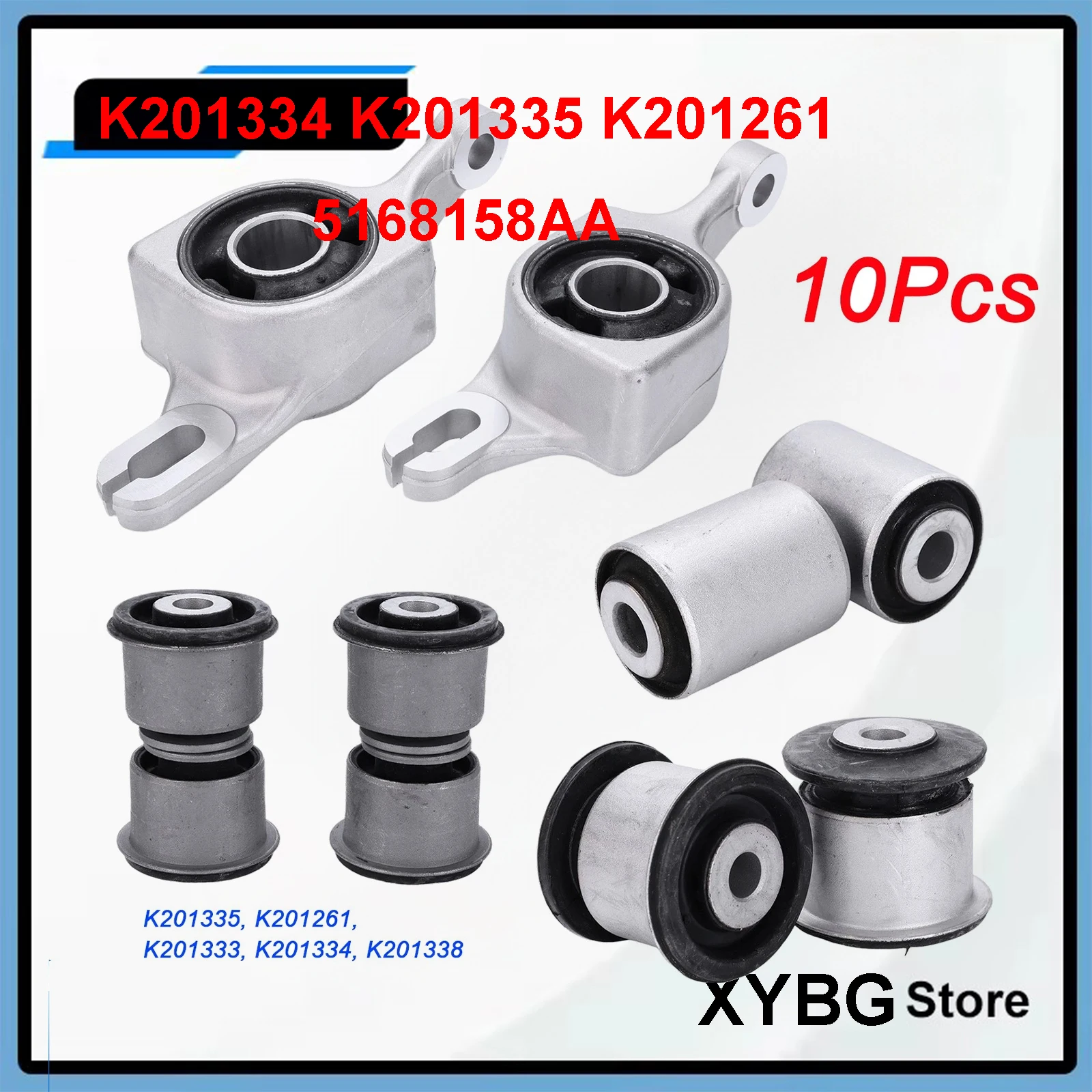 K201334 K201335 K201261 5168158AA Front Suspension Control Arm Bushing10PCS Kit For Jeep Grand Cherokee Dodge Durango 2011-2015
K201334 K201335 K201261 5168158AA Front Suspension Control Arm Bushing10PCS Kit For Jeep Grand Cherokee Dodge Durango 2011-2015