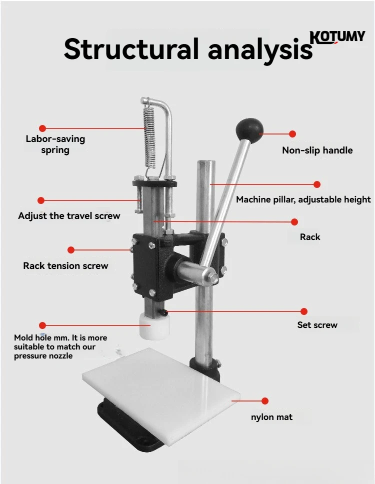 Manual Press Stamping Die-Cutting Puncher, Silent & Diamond Cutting Processing Machine
Manual Press Stamping Die-Cutting Puncher, Silent & Diamond Cutting Processing Machine