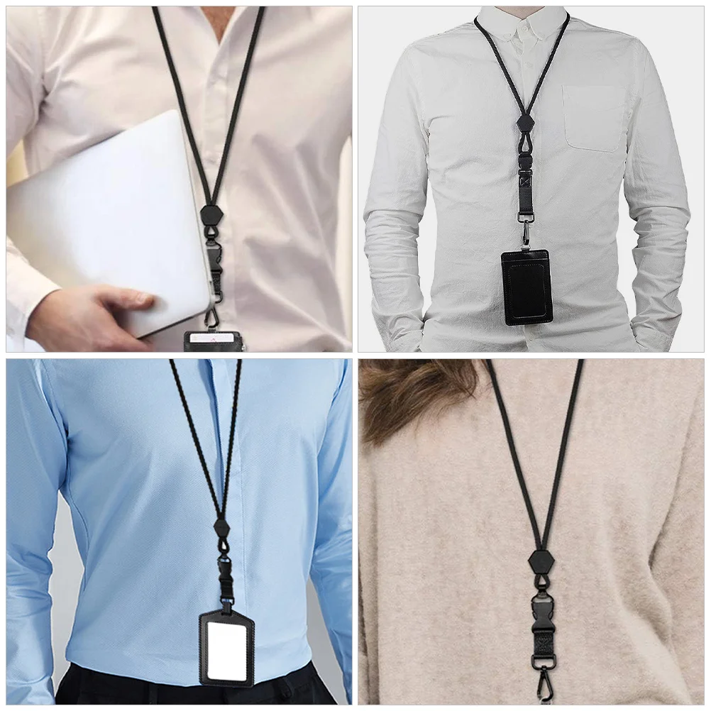 Black Heavy Duty Metal Hook ID Lanyard Teachers Doctors Employees Polyester Neck Ropes Safety Breakaway Badge Holder
Black Heavy Duty Metal Hook ID Lanyard Teachers Doctors Employees Polyester Neck Ropes Safety Breakaway Badge Holder