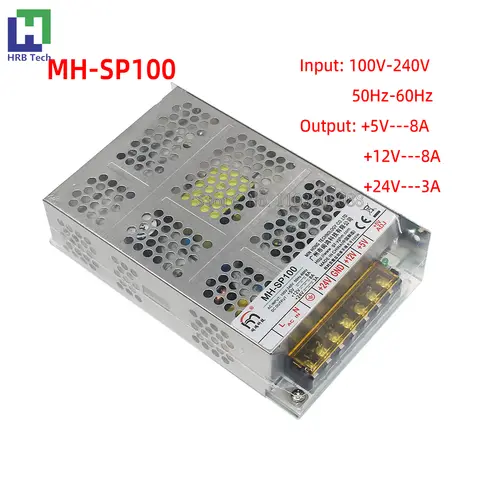 New MH-SP100 Arcade Power Supply Cabinet Parts Diy AC100V-240V DC Output 5V8A 12V8A 24V3A Game Machine Accessories Power Switch