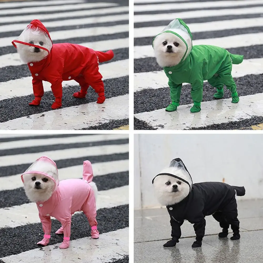 Full-coverage Dog Raincoat Transparent Hood Waterproof Pet Rain Jacket Keep Pets Dry with Rain Shoes Cat Rainproof Pet Clothes
Full-coverage Dog Raincoat Transparent Hood Waterproof Pet Rain Jacket Keep Pets Dry with Rain Shoes Cat Rainproof Pet Clothes