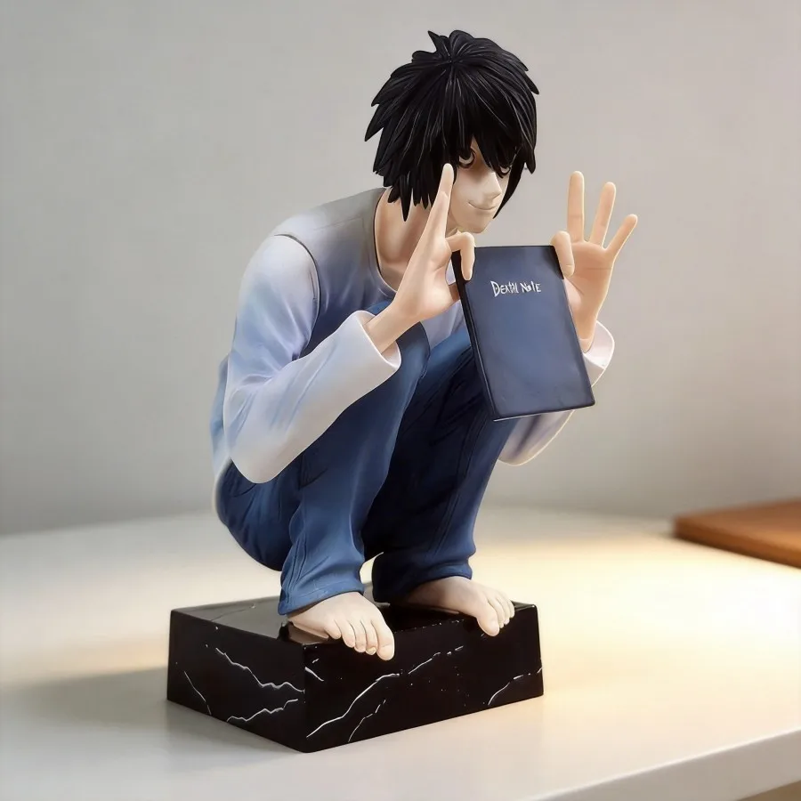 Death Note Squatting L GK Statue with 2 Interchangeable Head Sculptures Anime Figure Model Collection Decor Gift
Death Note Squatting L GK Statue with 2 Interchangeable Head Sculptures Anime Figure Model Collection Decor Gift