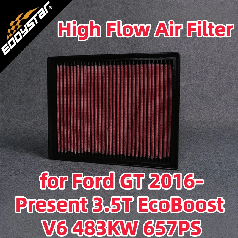 High Flow Sport Air Filter for Ford GT 2016-Present 3.5T EcoBoost V6 483KW 657PS Washable Racing Intake Filters
High Flow Sport Air Filter for Ford GT 2016-Present 3.5T EcoBoost V6 483KW 657PS Washable Racing Intake Filters