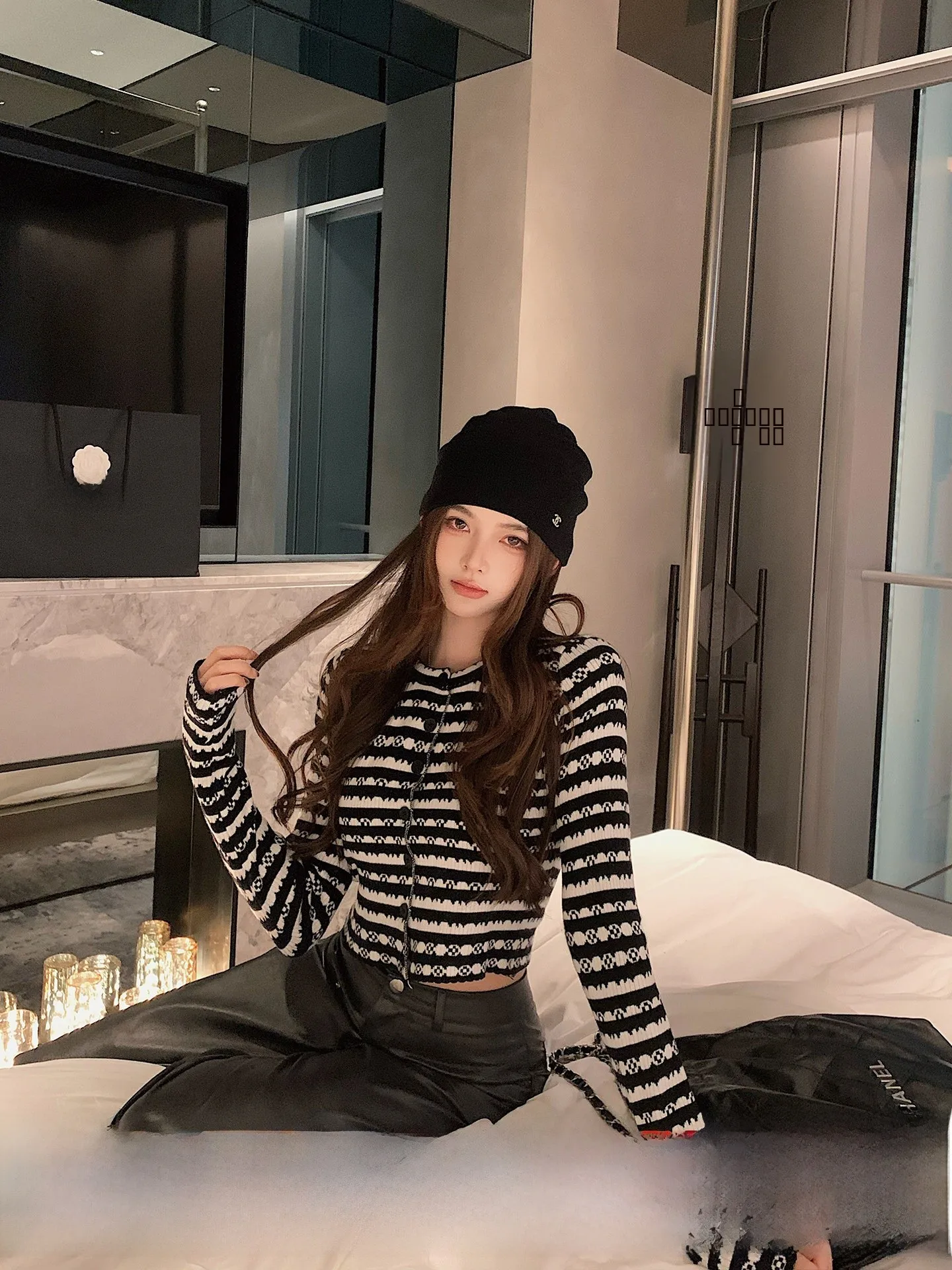 Okaaay Geometric Rhythm Miu Striped Open Cardigan Women's Classic Color Blo round Ne Knitted Sweater Korean Sle Long Sl...
Okaaay Geometric Rhythm Miu Striped Open Cardigan Women's Classic Color Blo round Ne Knitted Sweater Korean Sle Long Sl...